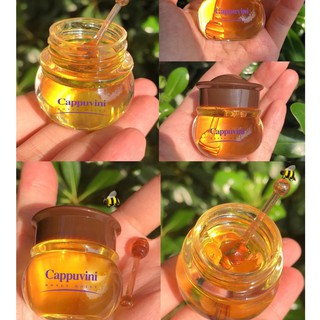 Hũ Nạ Môi Kiêm Son Dưỡng Ong Vàng Cappuvini Honey Moist - Son dưỡng