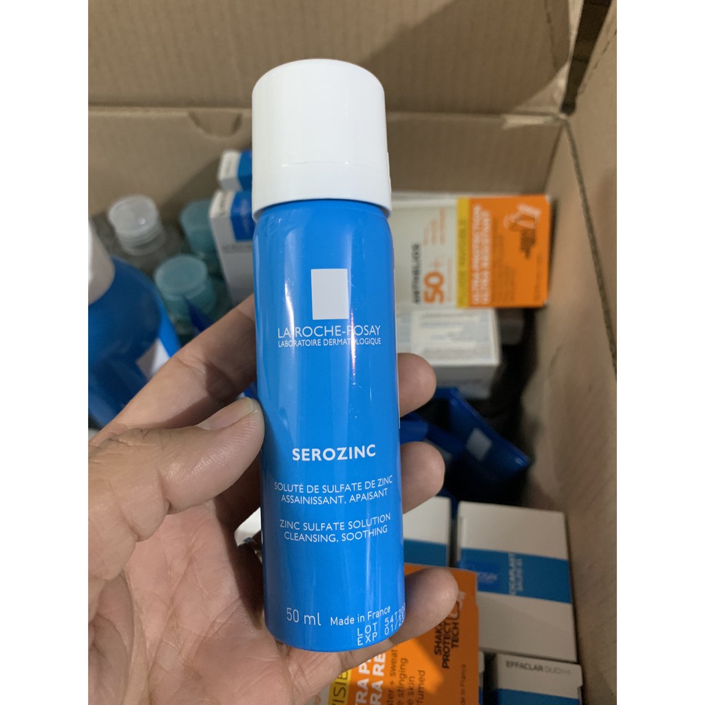 Xịt Khoáng La Roche-Posay Serozinc Zinc Sulfate Solution Cleansing Làm Sạch &amp; Dịu Da Dầu Mụn 50ml