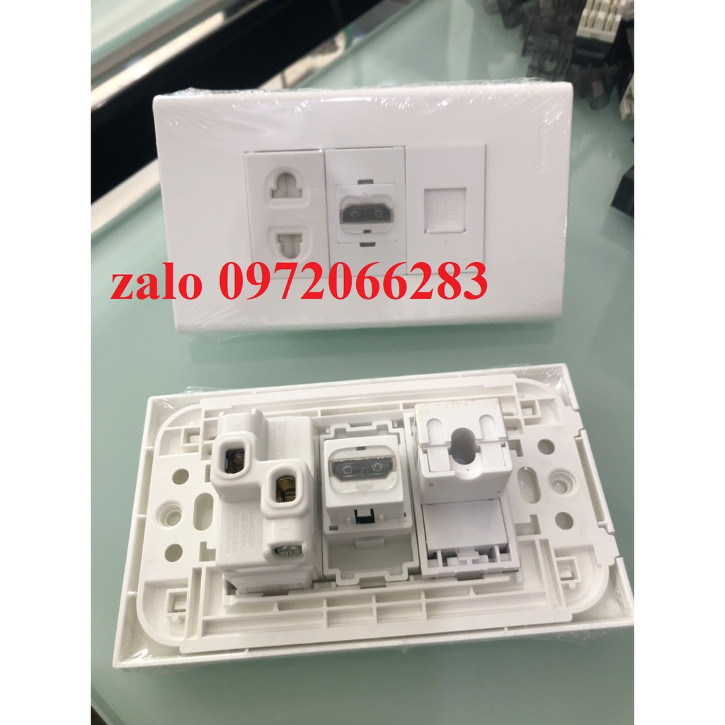 Bộ ổ âm tường gồm nhân mạng nhân hdmi và nhân điện