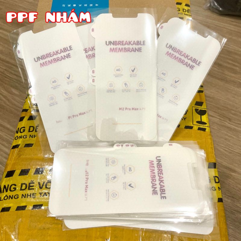 MIẾNG DÁN PPF NHÁM - TRONG MẶT TRƯỚC IPHONE ĐỦ DÒNG