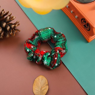 Buộc tóc scrunchies kiểu dáng Giáng sinh