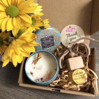 [100% thiên nhiên] Set Nến thơm Canary và tinh dầu/sáp thơm handmade