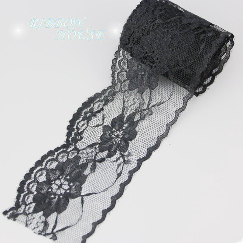 Cuộn dây ren 6mm dài 10yard trang trí đa dụng chất lượng cao