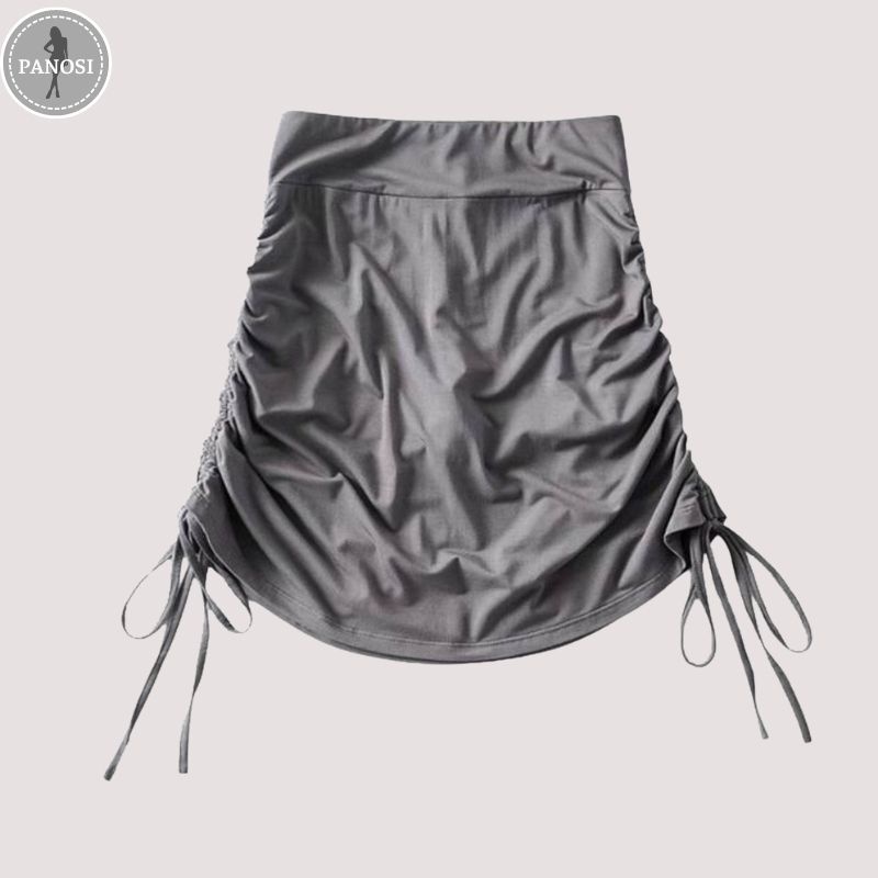 Chân váy nữ ngắn rút dây quyến rũ PANOSI chất thun lạnh hàng Quảng Châu - MÃ CV502