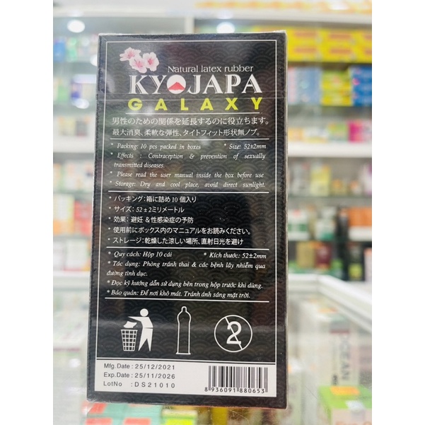 Bao cao su Siêu mỏng KYOJAPA GALAXY - Nhập khẩu Nhật Bản