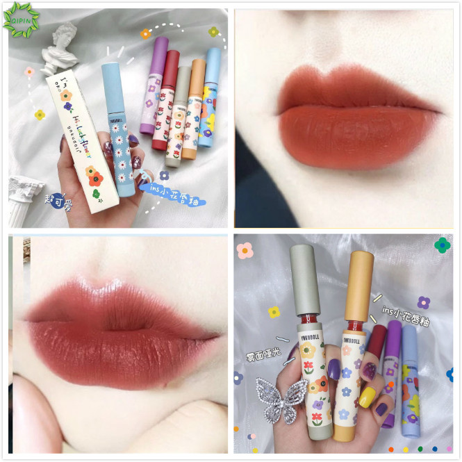 (Hàng Mới Về) Son Môi Qipin Không Dính Thành Cốc Với 6 Màu Lựa Chọn