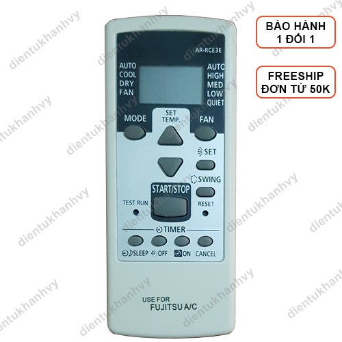 Remote điều khiển máy lạnh Fujitsu AR-RCE3E 1 chiều giá rẻ