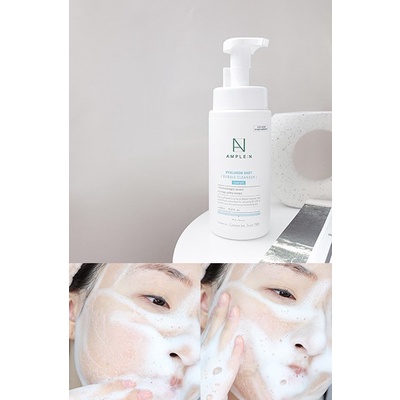 Sữa Rửa Mặt Tạo Bọt Sẵn Ample:N Hyaluron Shot Bubble Cleanser 450ml