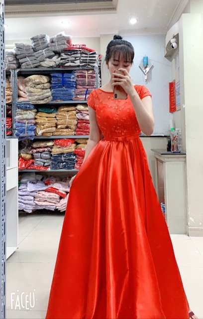 ĐẦM DỰ TIỆC XOÈ PHỒNG  LƯỚI THÊU HOA ( ảnh thật 1000%)
