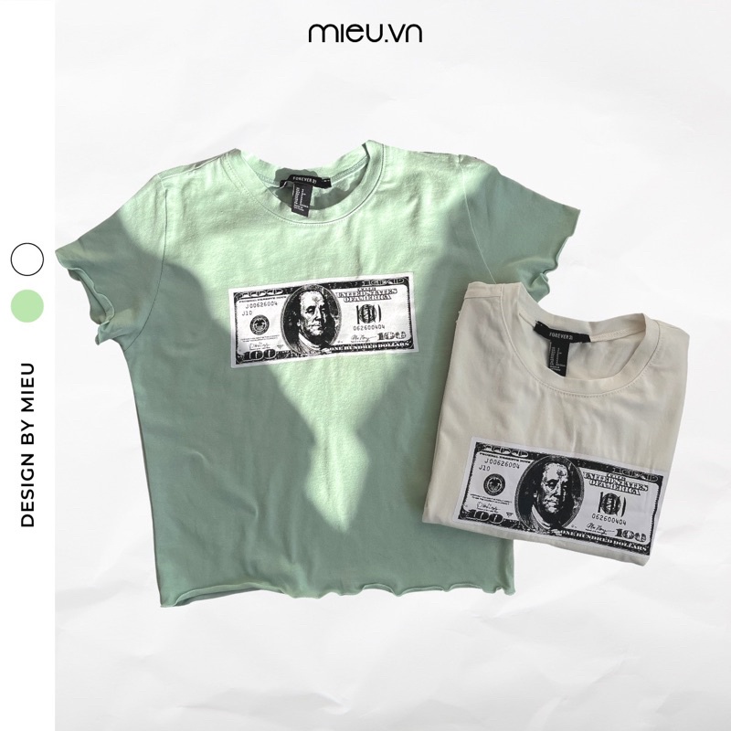 Áo thun mỹ in hình Dollar MIEU - JA08