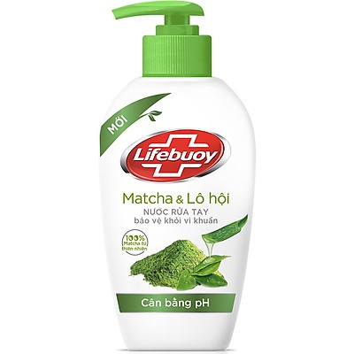 NƯỚC RỬA TAY LIFEBUOY MATCHA LÔ HỘI 180g/500g