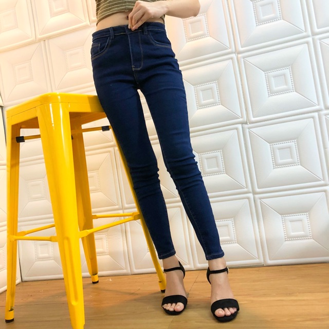 ⚡️Quần Jeans Nữ Trơn Xanh Đen - 0051