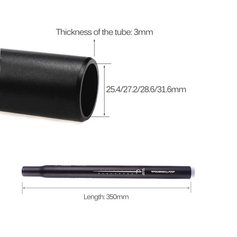 Cốt yên xe đạp leo núi bằng hợp kim nhôm 25.4mm-31.6mm 350mm tiện lợi