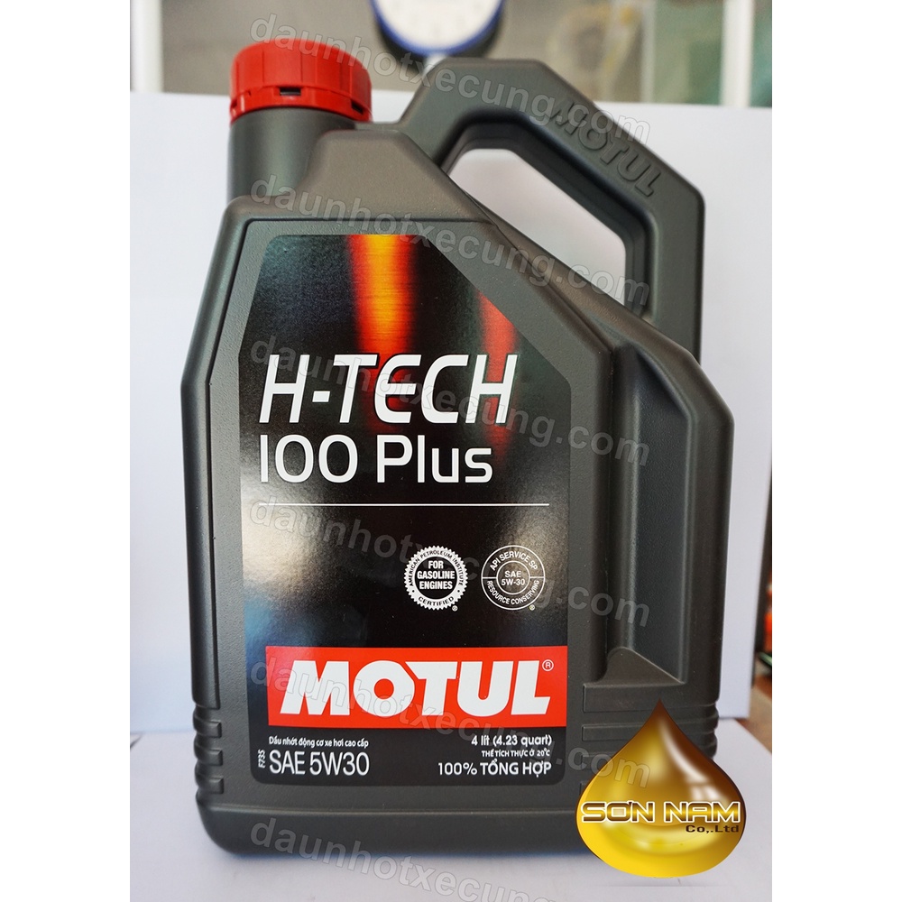 Dầu nhớt Motul H-Tech 100 Plus 5W30 4lit ô tô tổng hợp cao cấp