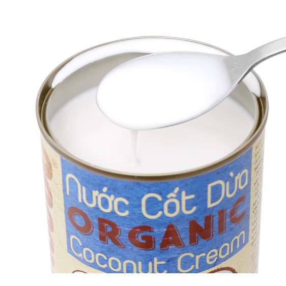 Nước Cốt Dừa Organic Vietcoco lon 400ml
