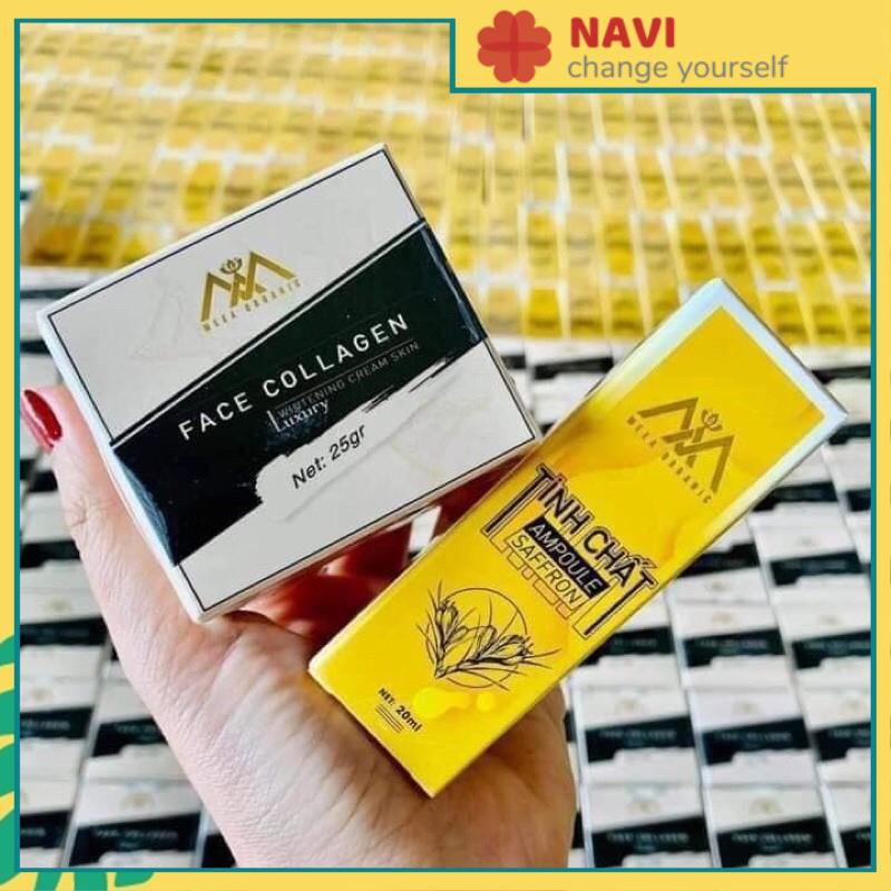 Combo Face Dna Cá Hồi & Tính Chất Ampoule Tế Bào Gốc Meea Oganic