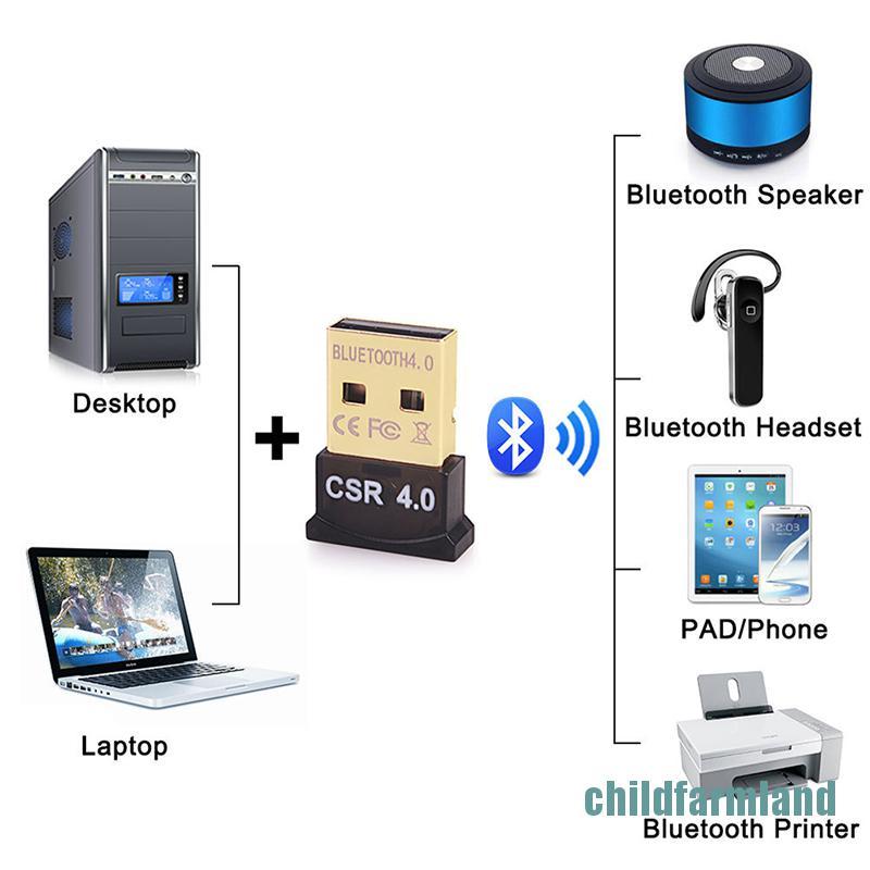 Usb Bluetooth 4.0 Cho Pc Laptop Win Xp Vista7 / 8 / 10