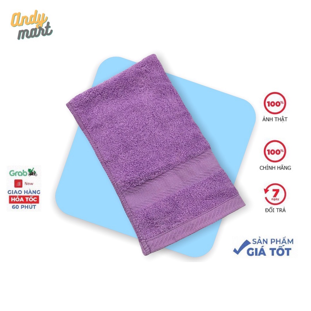 Khăn lau mặt cotton cao cấp - sợi bông dày dặn - mềm mại - thấm hút tốt - kt 30x45cm