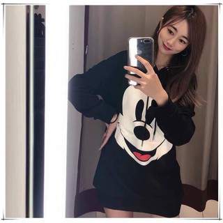 Bán sỉ áo nỉ Mickey đen cho nữ