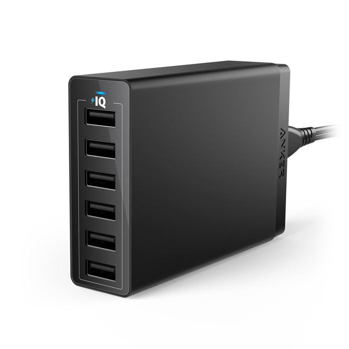 Sạc Anker 6 Cổng, 60w Power IQ [PowerPort 6, 60w]