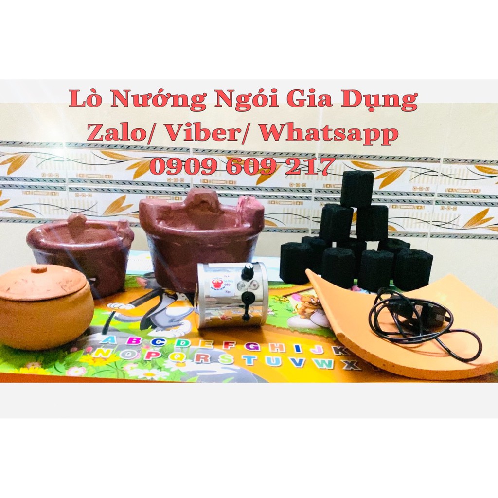 Combo Lò Nướng Ngói Gia Dụng Size 4 người