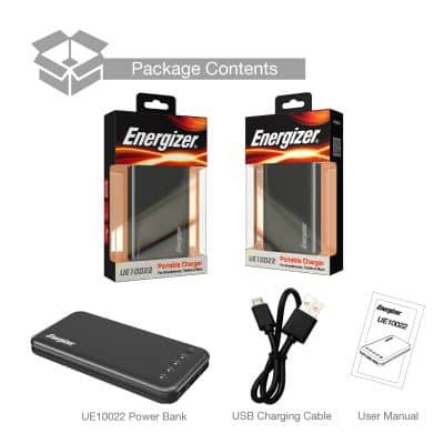 Pin sạc dự phòng Energizer 10000mAh - UE10022 - Huco Việt Nam