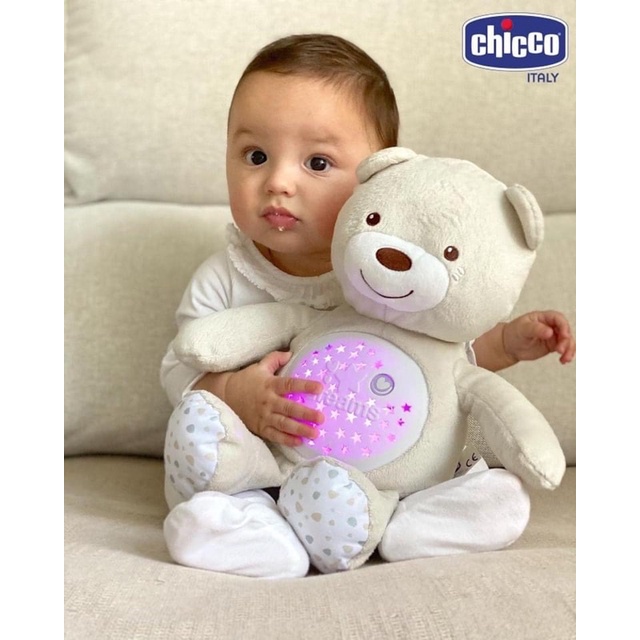 Gấu ôm phát nhạc Chicco - Bạn đồng hành giúp con giấc ngủ dịu êm