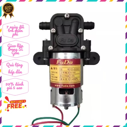 Máy Bơm Nước Mini 12v Áp Lực Cao - Bơm Tăng Áp Mini 12v-3.5A -0.48MPA-G2900 FuDa - Hàng Chất Lượng