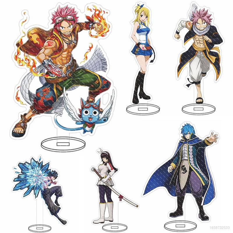 Mô Hình Nhân Vật Lucy Gray Erza Hoạt Hình FAIRY TAIL Bằng Acrylic Để Bàn Trang Trí Nhà Cửa