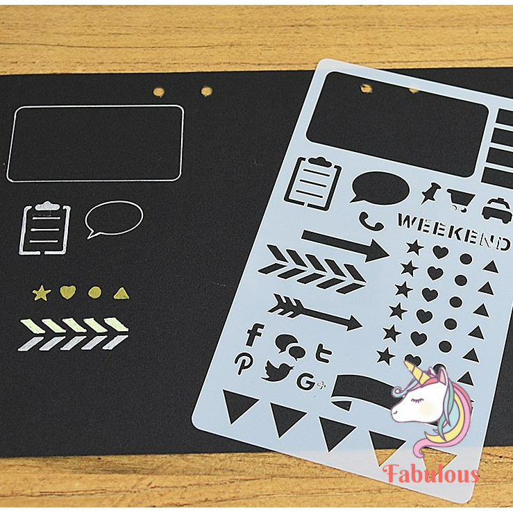 Khung kẻ trang trí sổ còng sổ bullet journal planner