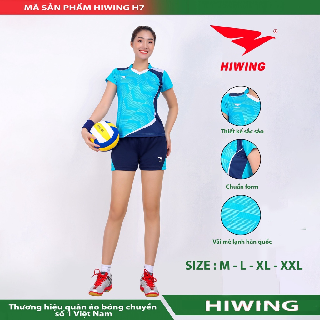 Quần áo bóng chuyền thương hiệu Hiwing H7 Nữ vải mềm, mát, thấm hút mồ hôi