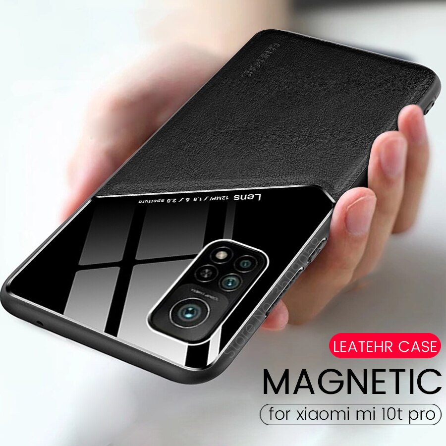 Jkc Ốp Điện Thoại Da Mềm Khung Silicon Từ Tính Chống Sốc Cho xiaomi mi 13t 10t t10 pro mi 10t pro