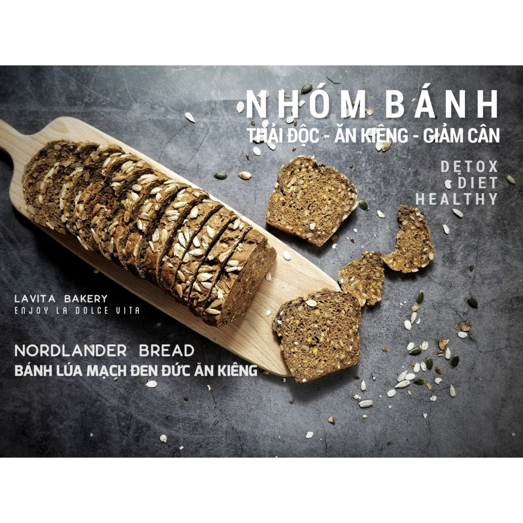 Bánh Mì Đen Đức Ăn Kiêng Giảm Cân Norlander 360gr