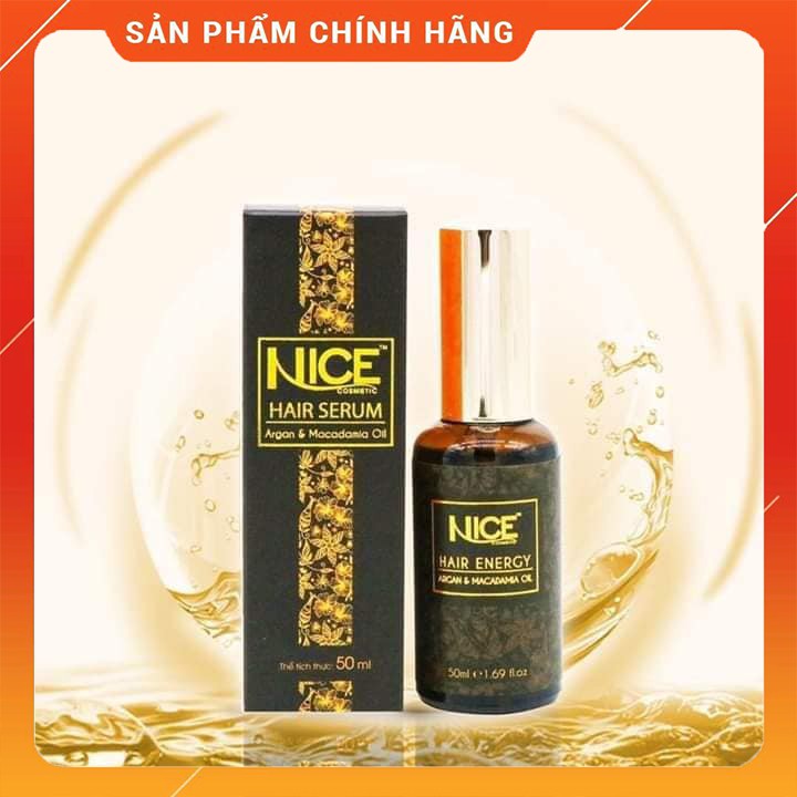 [CHÍNH HÃNG] TINH DẦU DƯỠNG TÓC NICE SERUM 50 ML GIỮ NẾP TÓC UỐN | BigBuy360 - bigbuy360.vn
