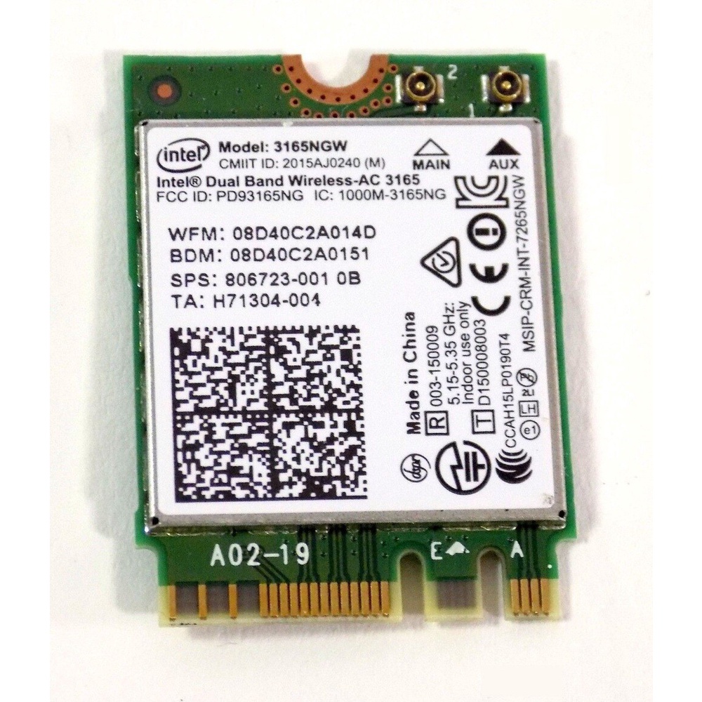 Card WIFI Intel 7260NGW / intel N 7260 / Intel AC 8260ngw /  Intel AC 8265ngw .khe M2sata cho laptop - Thiết bị thu wifi