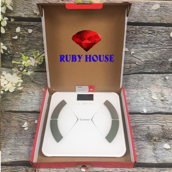 Cân sức khỏe RAPIDO,cân phân tích chỉ số cơ thể RSF01-S-Ruby House