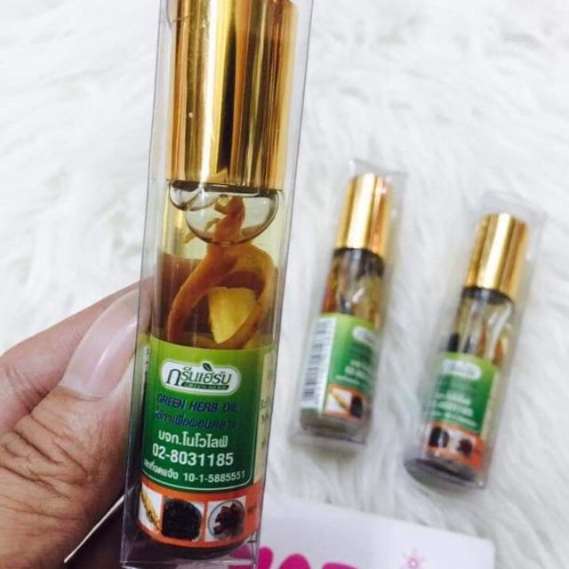 Dầu lăn Thảo Dược Thái Lan Green Herb Oil 8cc Thái Lan