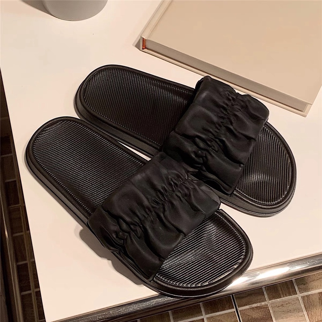 Dép nữ quai ngang bèo nhún phong cách Hàn Quốc siêu dễ thương DiepNgan Clothing