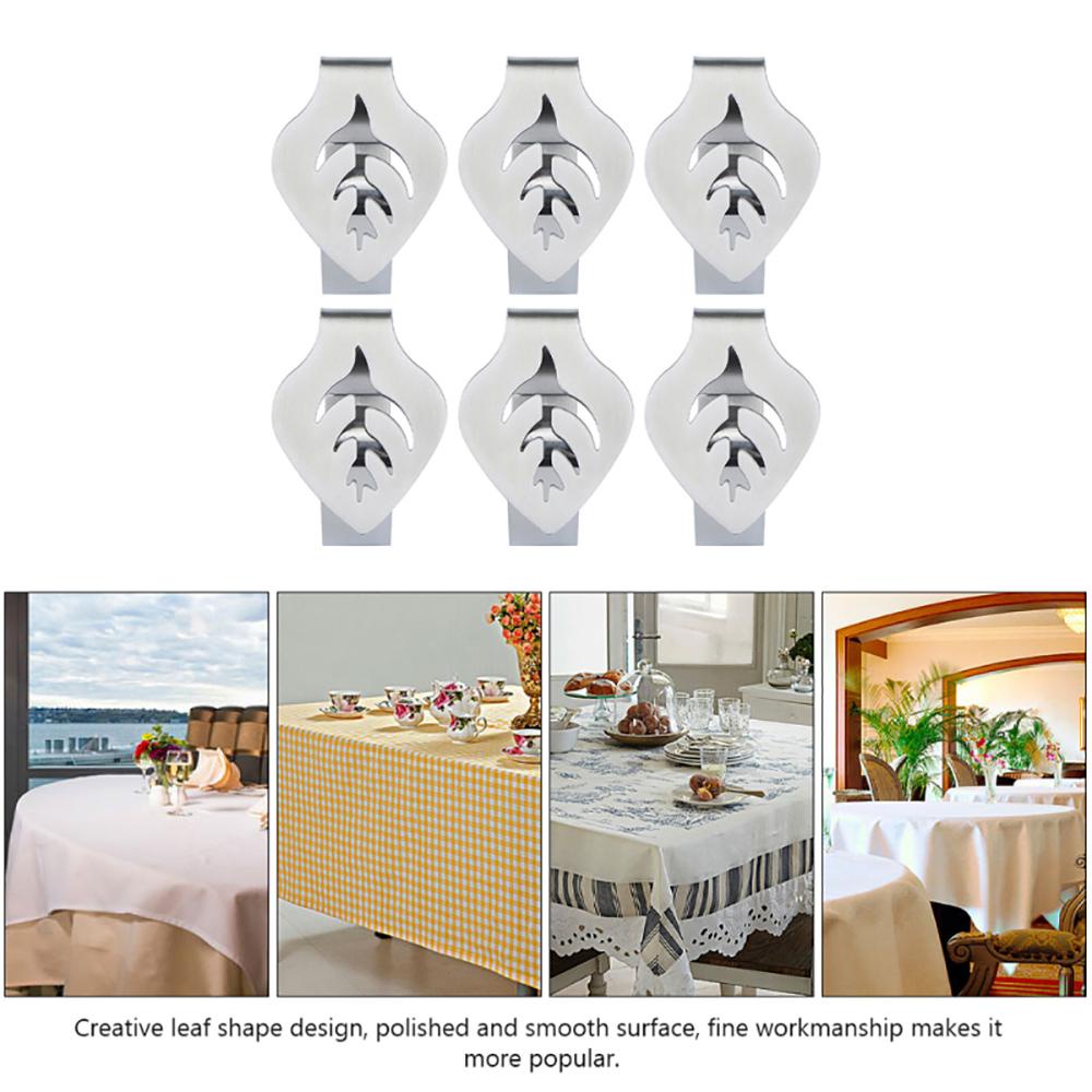 1 / 4 Kẹp Khăn Trải Bàn Hình Chiếc Lá Đa Năng