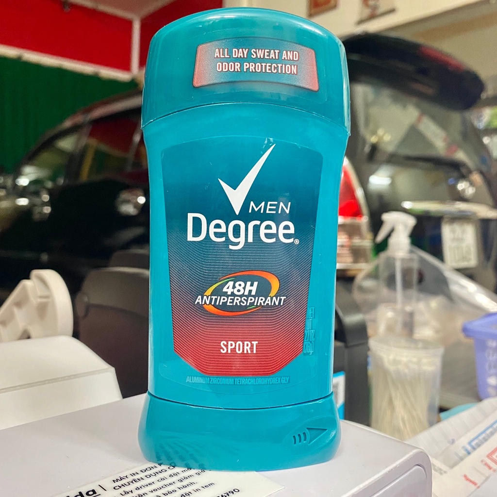 Lăn Khử Mùi Nam Degree Men Sport 48H Antiperspirant - 76g (Sáp trắng)