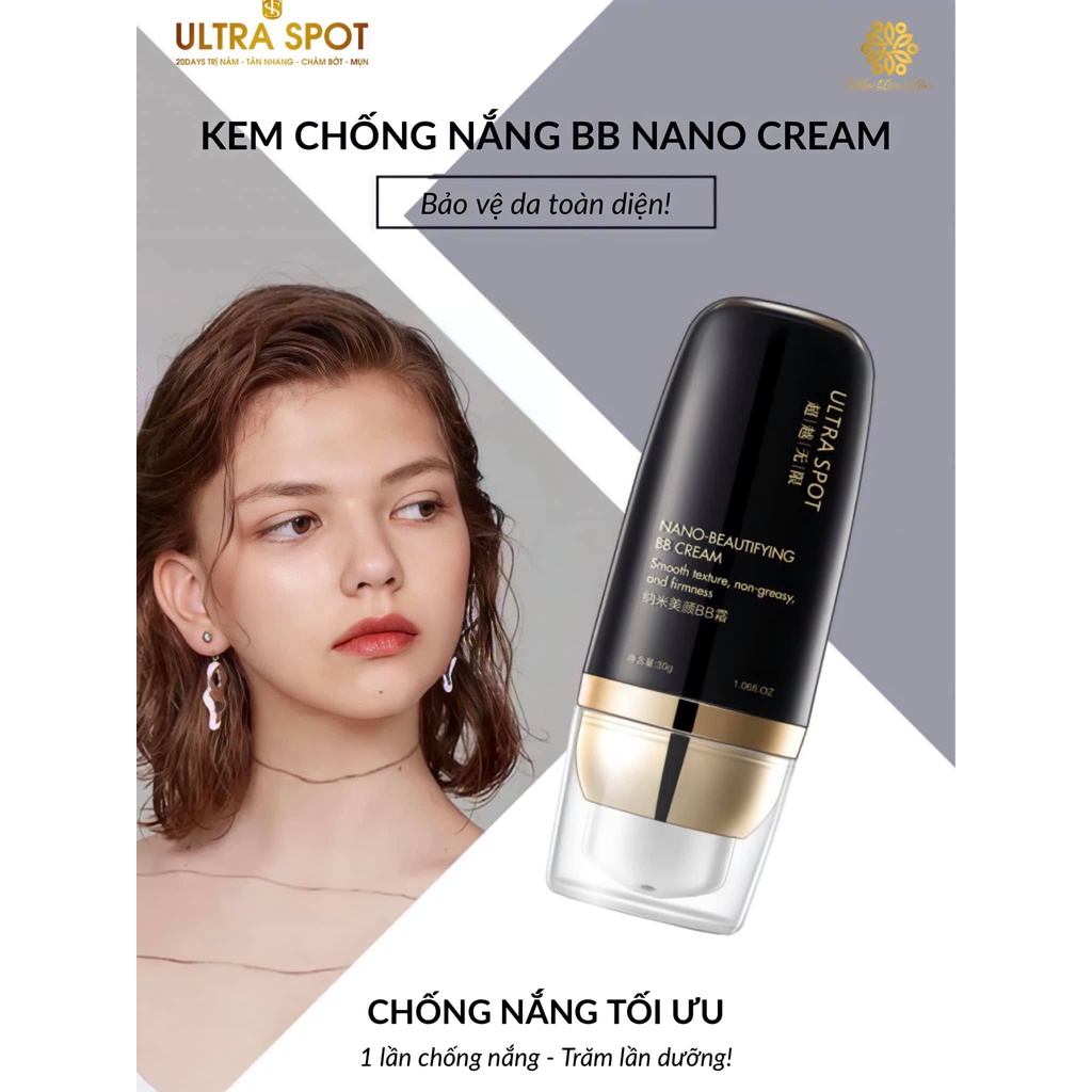 KEM CHỐNG NẮNG NANO BEAUTIFYING BB CREAM ULTRASPOT HONG KONG