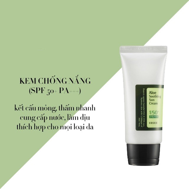 Kem Chống Nắng Cosrx Aloe Soothing Sun Cream SPF50+ PA+++ 50ml