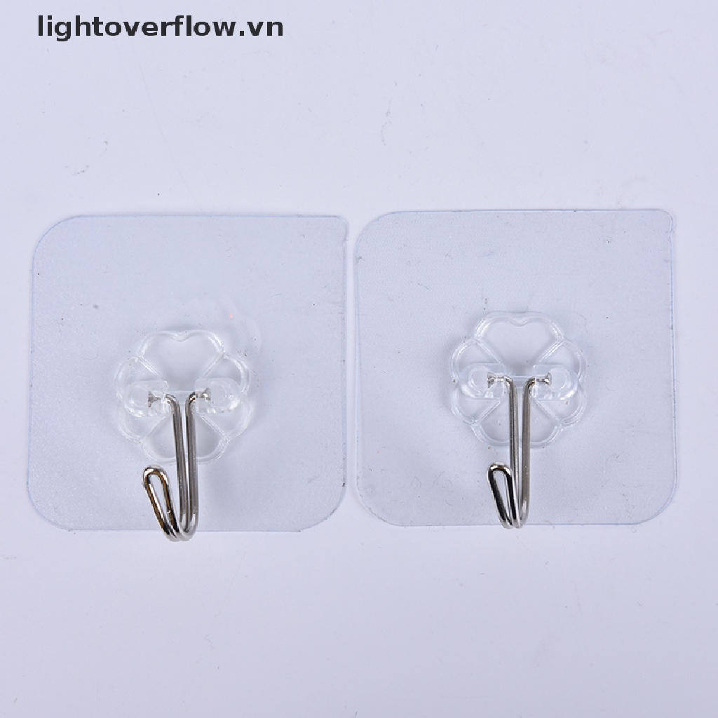 1 Móc Treo Đồ Dán Tường Trong Suốt Có Giác Hút Chắc Chắn Tiện Dụng Cho Nhà Bếp / Phòng Tắm