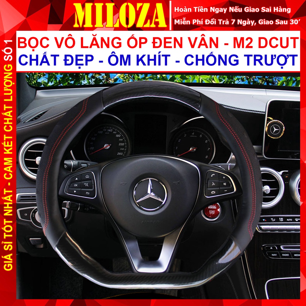 Bọc Vô Lăng Dcut 38, Ốp Vô Lăng, Da Pu, Hàng Đẹp, Ôm Khít Phù Hợp Với Các Dòng Xe Vô Lăng Thể Thao - Bvl M2 Dc