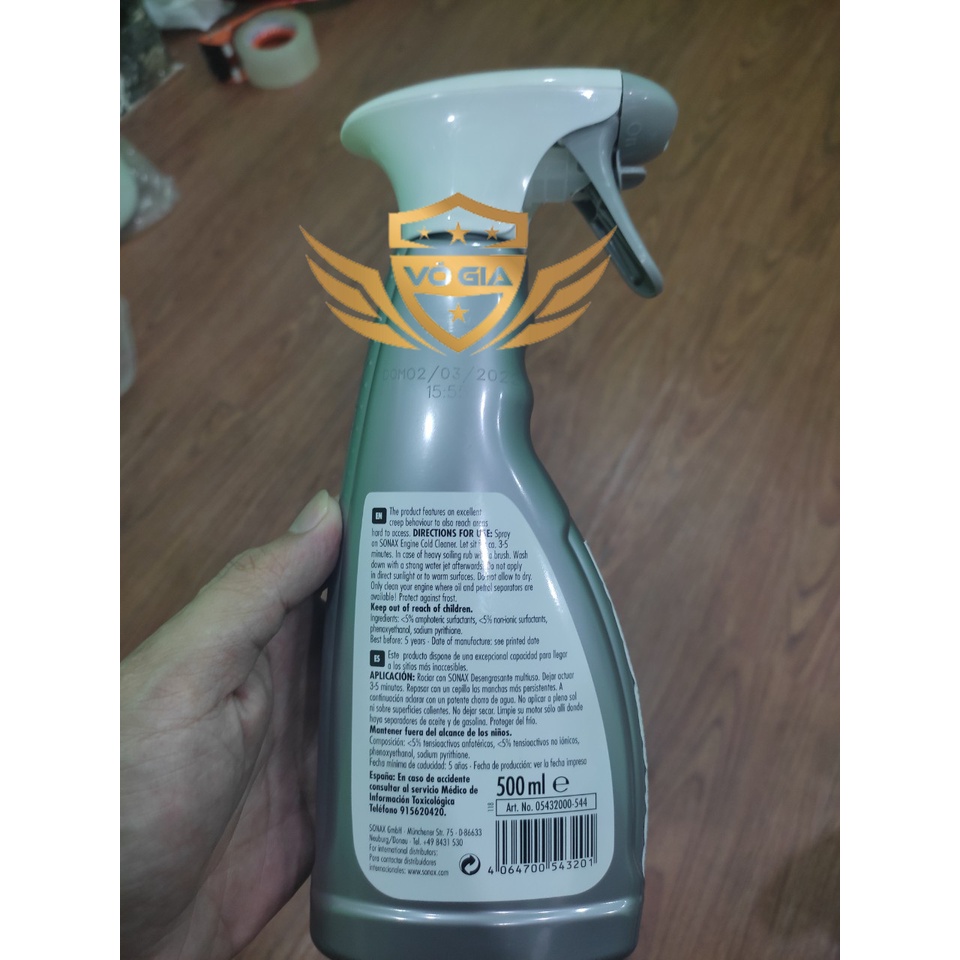 Dung dịch vệ sinh lốc máy 500ml - Sonax Engine Cold &amp; Cleaner