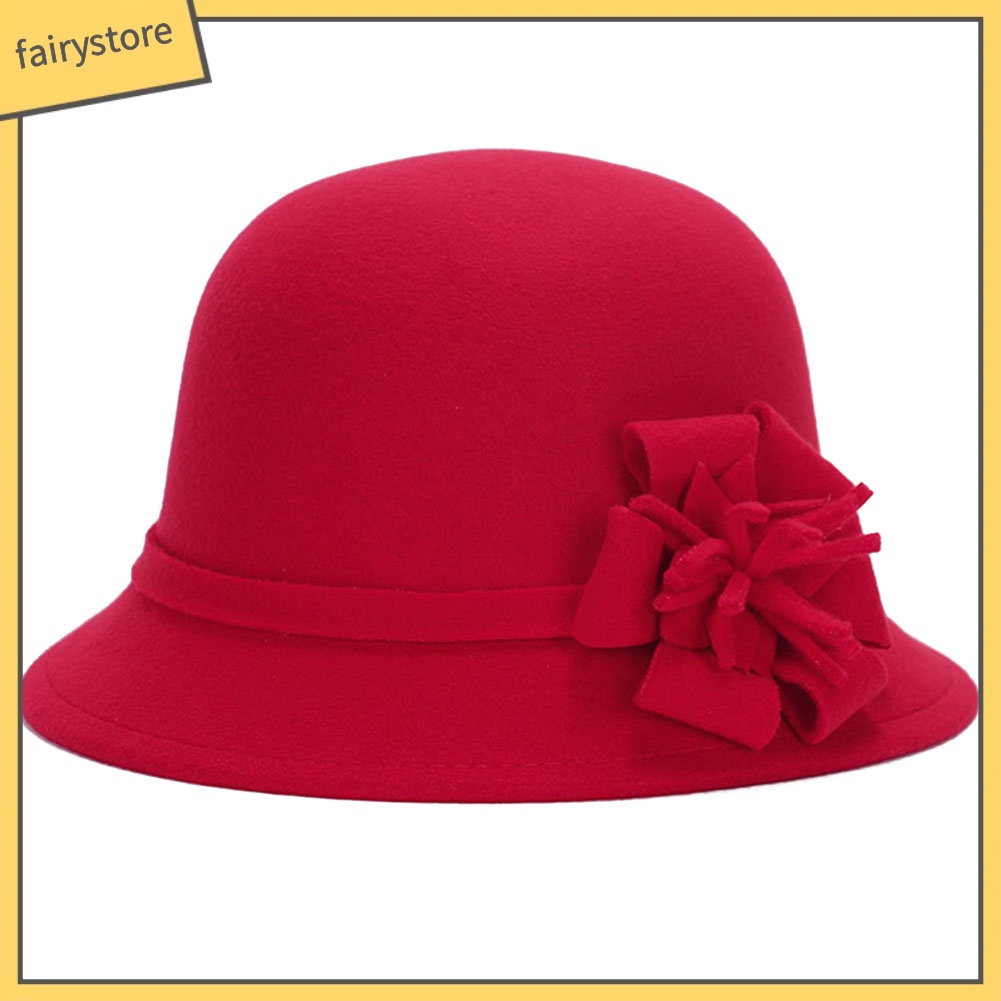 Mũ dáng quả dưa màu trơn phong cách thời trang vintage cho nữ