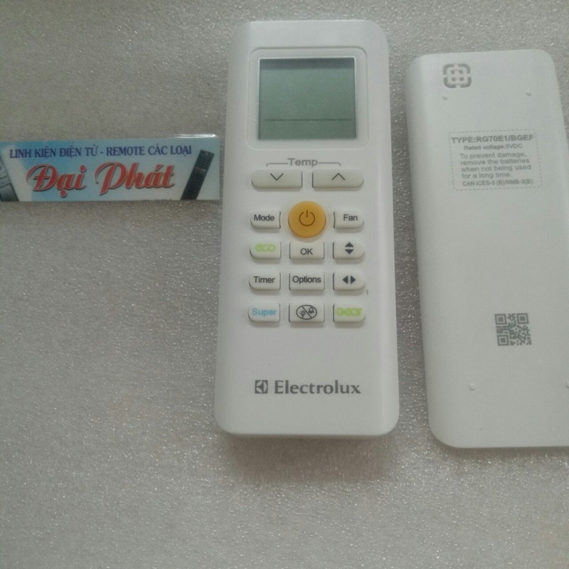 Điều Khiển Máy Lạnh Electrolux inveter ( Hàng Chính Hãng Mới 100%)