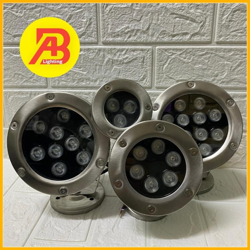 Đèn Âm Nước, Đèn Led Âm Nước Có Đế Ánh Sáng Vàng, Đổi Màu, Đèn Trang Trí Bể Cá, Hồ Bơi
