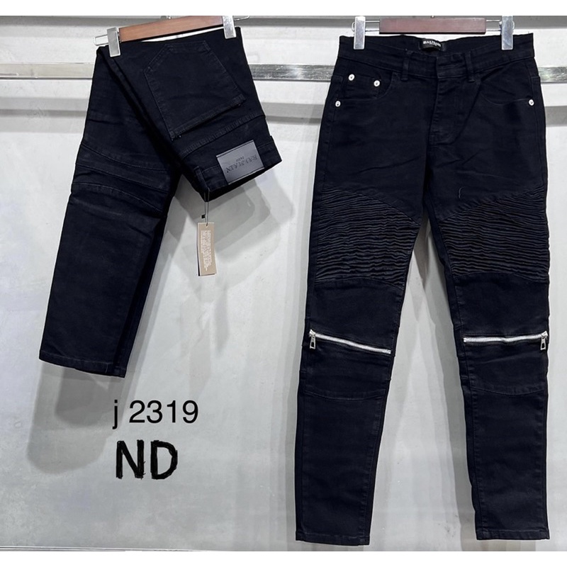 Quần jean thời trang nam có hoạ tiết kéo khoá, Quần bò co dãn nhẹ phong cách giới trẻ phối mầu btshop từ 45 đến 75 kg