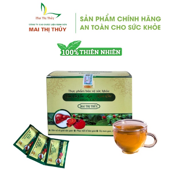 Cao Cà Gai Leo và Linh Chi Hòa Tan Mai Thị Thủy - Hộp 25 gói